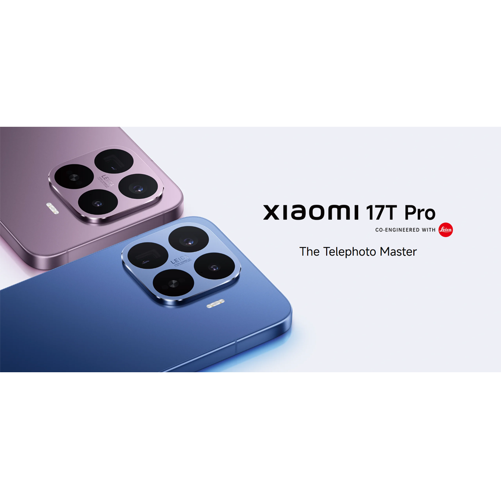 Xiaomi 17T Pro 12GB+512GB | MediaTek Dimensity 9500 | 6.83" 144Hz eye-care AMOLED display | 7000mAh
