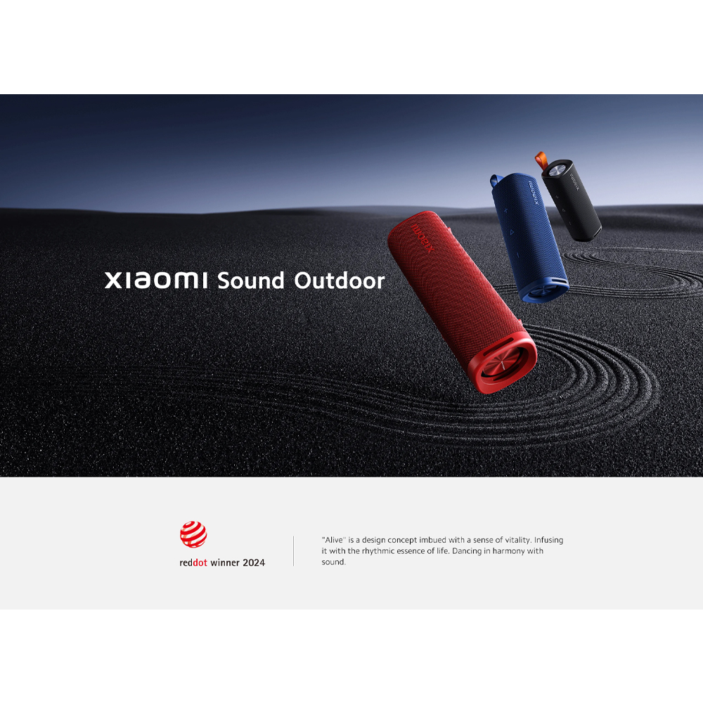 Xiaomi Sound Outdoor MDZ-38-DB | True wireless stereo sound | Powerful 30W output | Up to 12 hours long-lasting battery