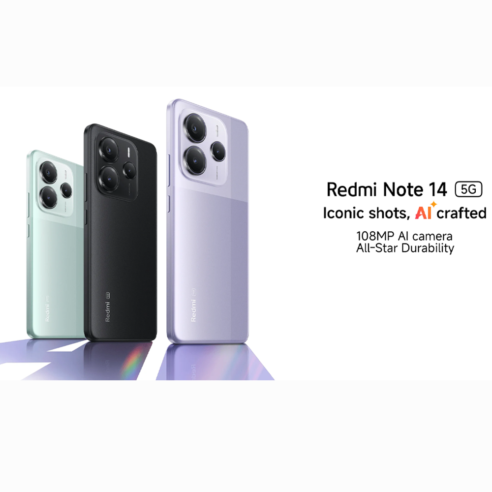 Xiaomi Redmi Note 14 5G | 108MP AI camera | 45W Turbo Charging With 5110mAh Battery | MediaTek Dimensity 7025-Ultra