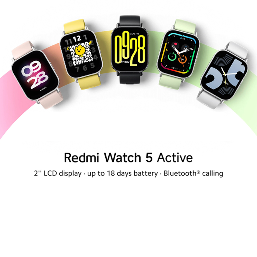 Xiaomi Redmi Watch 5 Active | 2'' LCD large display | All-day blood oxygen and stress monitoring | Up to 18 days of battery life