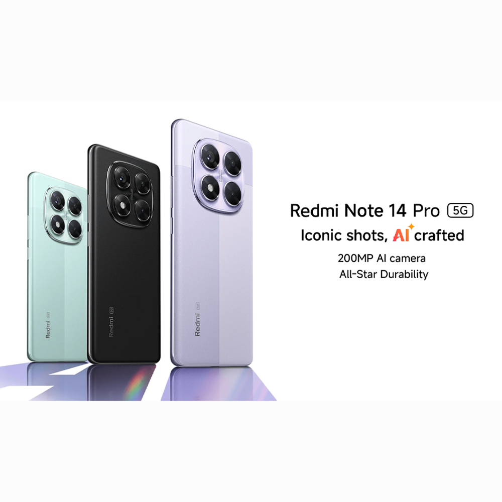 Xiaomi Redmi Note 14 Pro 5G | 200MP AI camera | MediaTek Dimensity 7300-Ultra | 1.5K 120Hz Eye-Care Display