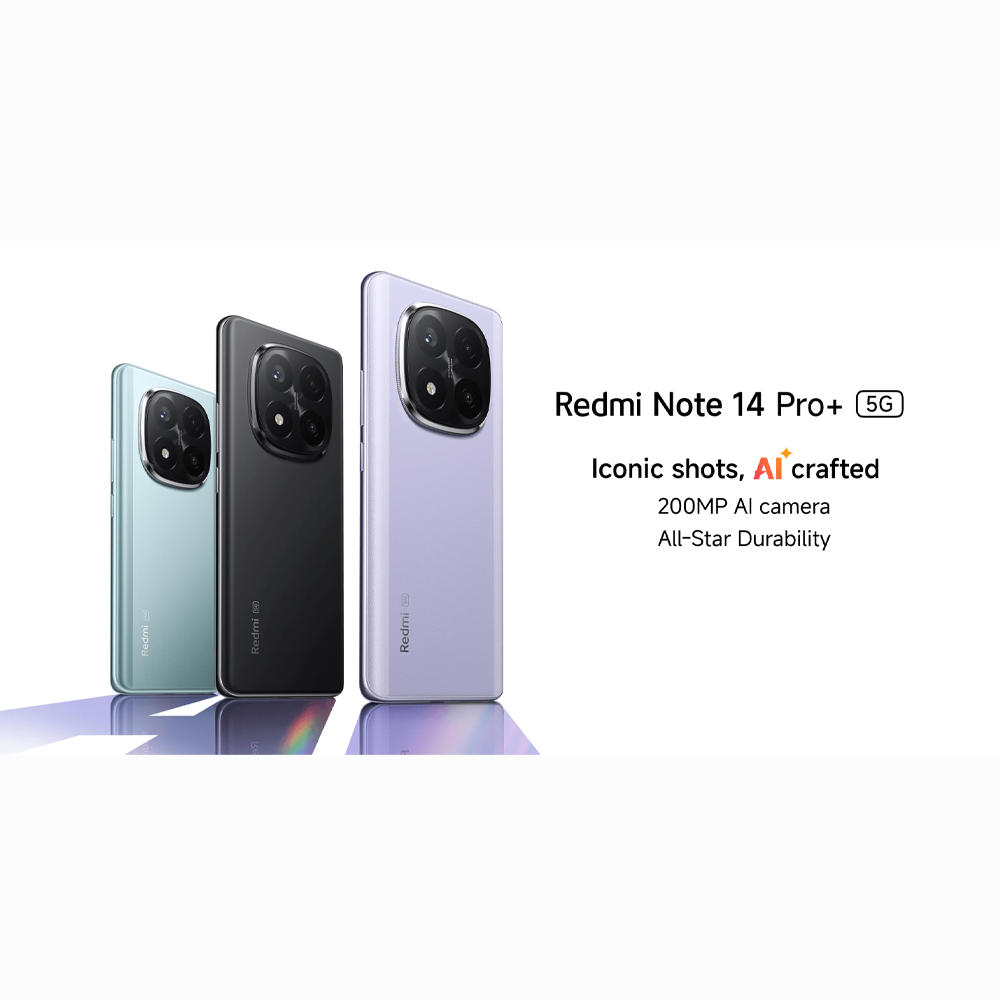 Xiaomi Redmi Note 14 Pro+ 5G | 200MP AI camera | All-Star Durability | Snapdragon® 7s Gen 3 | 120W HyperCharge