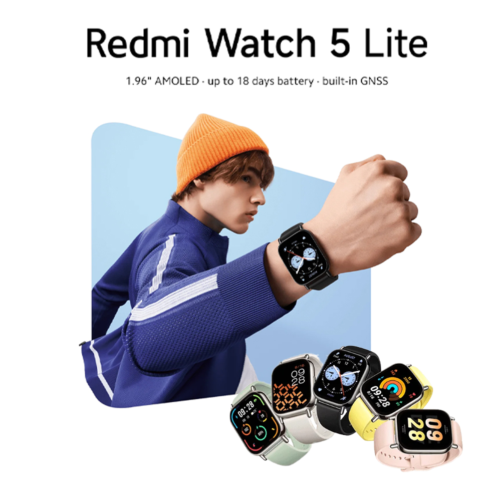 Xiaomi Redmi Watch 5 Lite | 1.96" AMOLED | up to 18 days battery | built-in GNSS