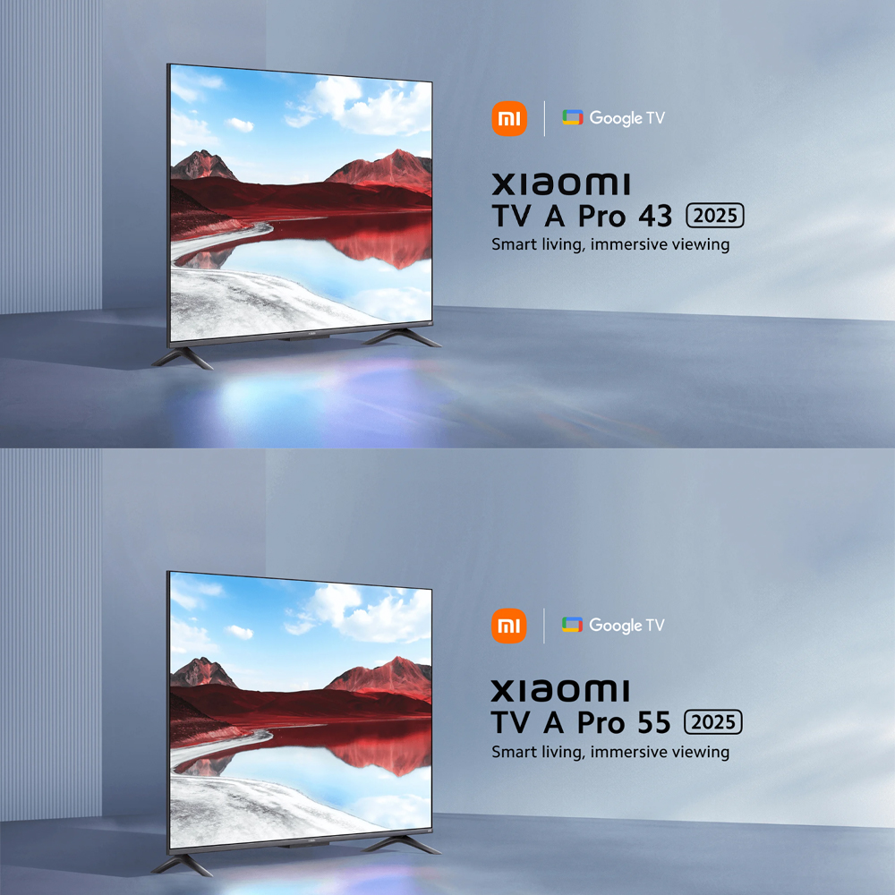 Xiaomi 43" 55" inch 4K UHD Google TV TV A Pro 43 2025 / A Pro 55 2025 | Bright 4K QLED | Google TV | 360° Bluetooth