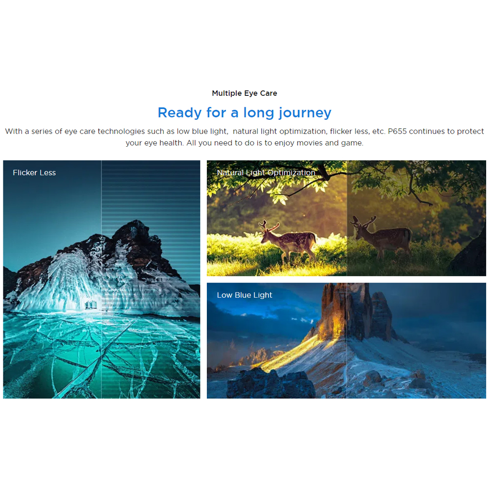 TCL 55" P655 4K UHD Google TV 55P655 | AiPQ Processor | Dynamic Color Enhancement | Dolby Audio | T-SCREEN | Bezel-less