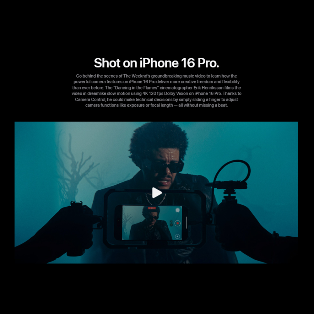 Apple iPhone 16 Pro | 6.3" LTPO Super Retina XDR OLED | 48 MP Main Camera | Apple A18 Pro (3 nm) | USB Type-C 3.2 Gen 2, DisplayPort | Stereo Speakers Sound | Smartphone with 1 Year Warranty