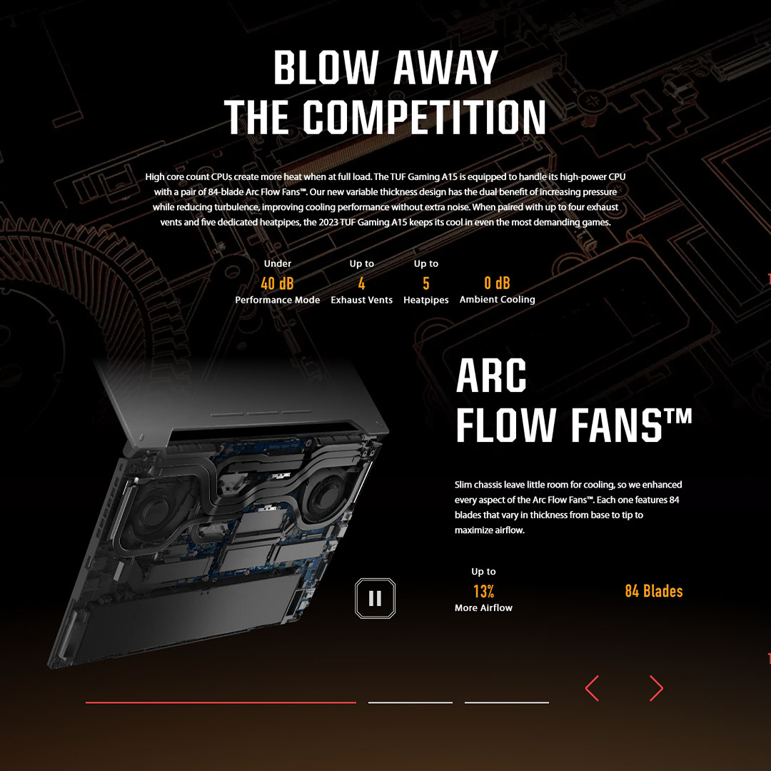 ASUS TUF Gaming A15  Laptop FA507N-ULP120W/ FA507N-ULP138W | AMD Ryzen 7 7735HS | 8GB+512GB SSD | 15.6-inch FHD | Windows 11 | Laptop with 2 Years Warranty