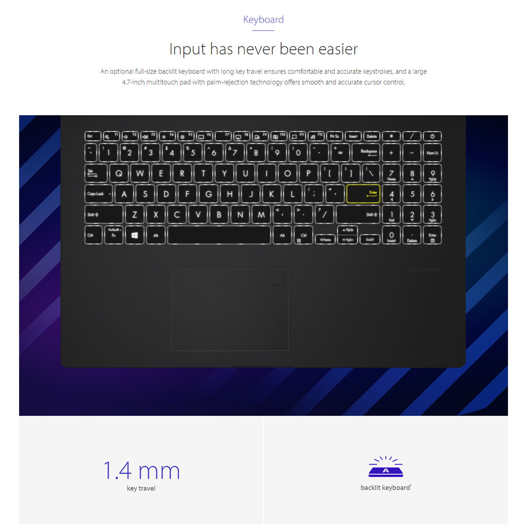 ASUS Vivobook Go 15  Laptop E510K-AEJ731WS (Intel Celeron N4500/ 8GB+512GB SSD/ 15.6-inch FHD/ W11) | Windows 11 Pro | up to Quad-core Intel processor | Up to 8-hour battery life2 | Laptop with  2 Year Warranty