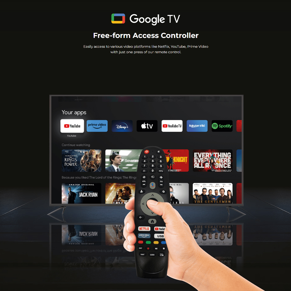 Caixun 40" 2K LED Google TV (PROXITY) C40V1FA | 2K FHD | Dolby Audio | Android TV