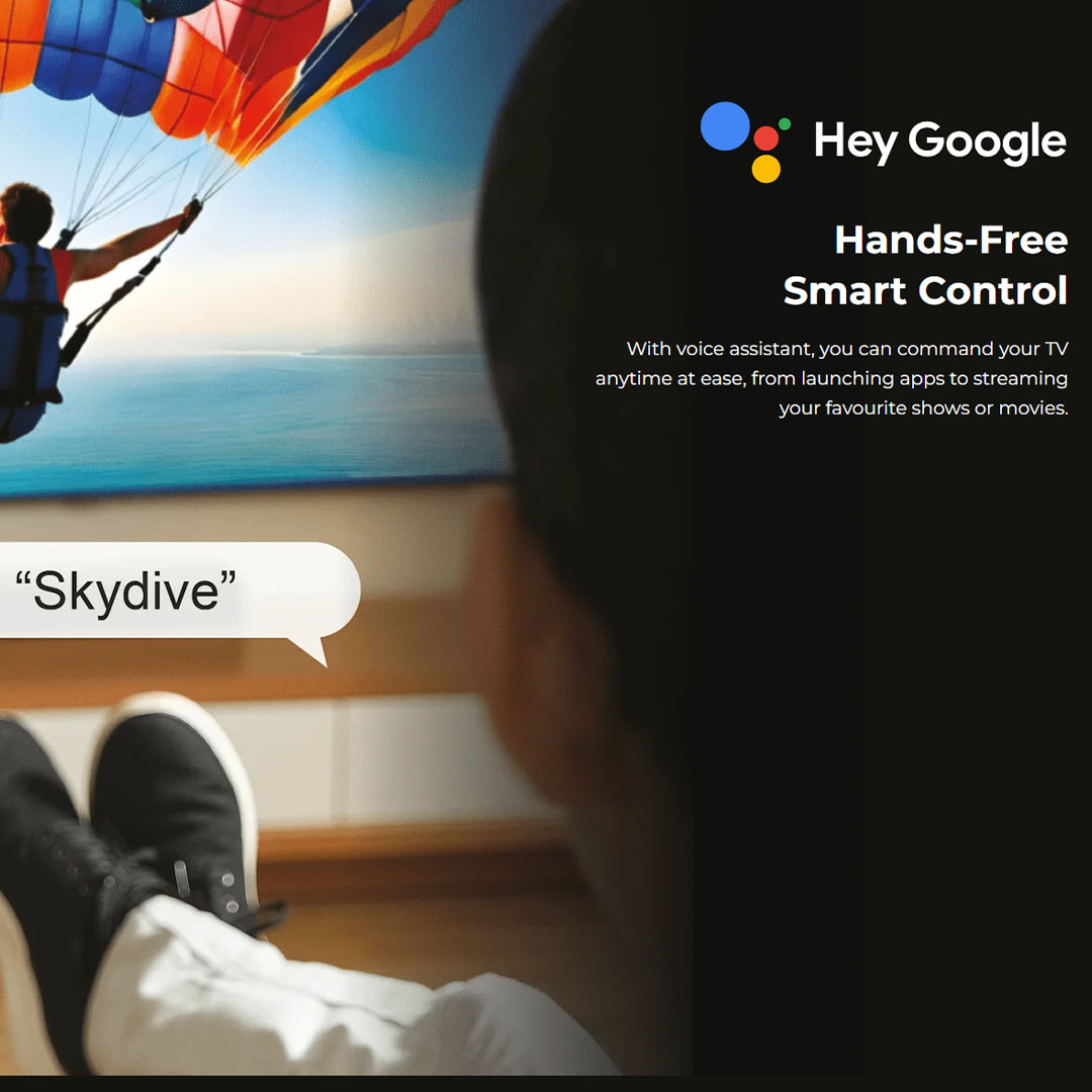 Caixun 50"/55:/65" 4K LED Google TV (ProViXio) C50V1UG/C55V1UG/C65V1UG | Dual High-Power Speakers | Stunning 4K Resolution | Bezel-less Frame | Smart TV with 3 Year Warranty