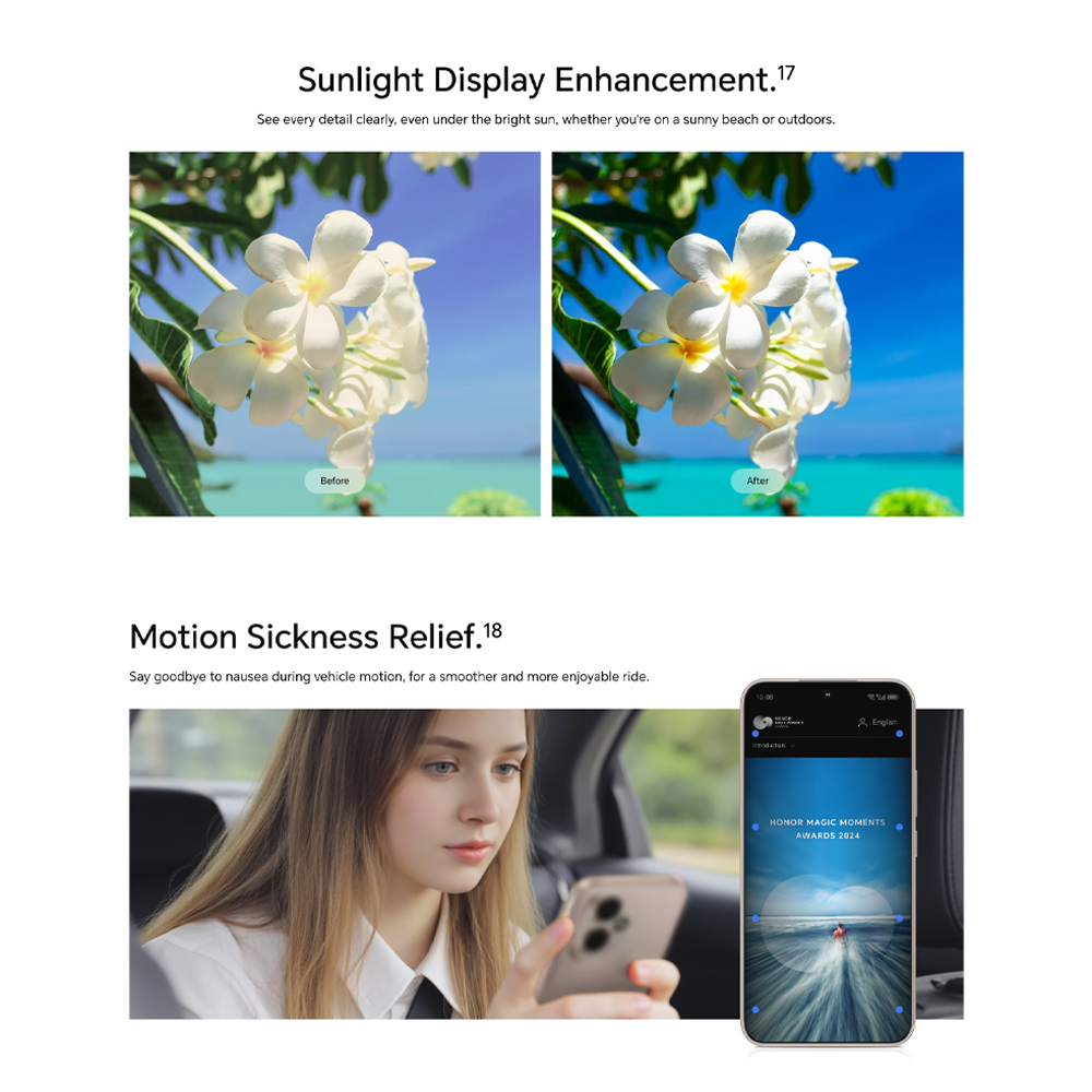 HONOR 400 12GB+256GB/ 12GB+512GB | 200MP Main Camera | 6.55 inch | Qualcomm SM7550-AB Snapdragon 7 Gen 3 (4 nm) | Li-Po 6000 mAh,Fast charging 80W
