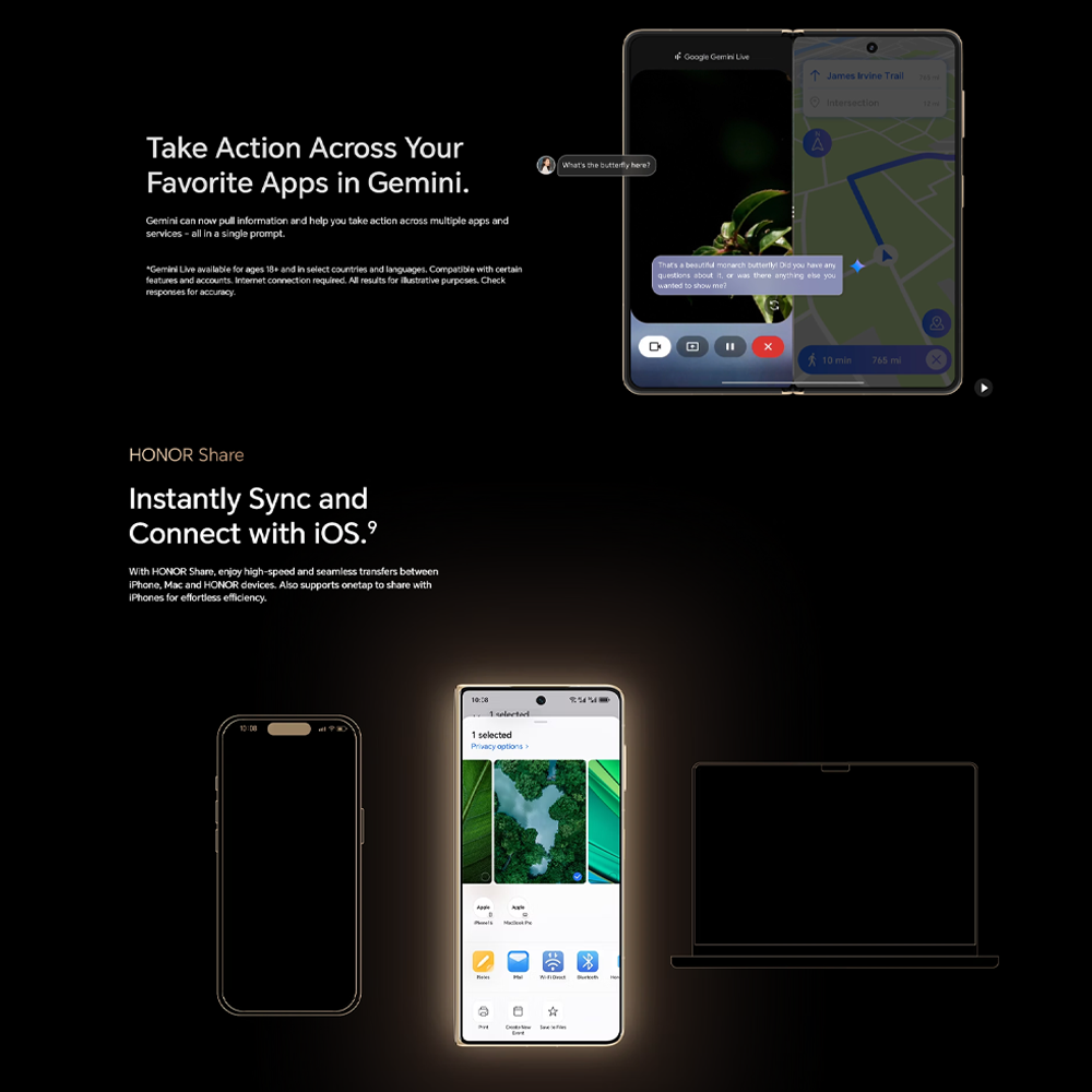 HONOR Magic V5 | 5,820mAh Silicon-Carbon Battery | AI-Powered Features | Falcon Camera System | Snapdragon 8 Elite