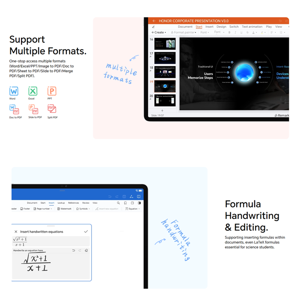 HONOR Pad V9 12GB+12GB+256GB | 11.5 inches | 13MP Camera | Mediatek Dimensity 8350 (4 nm) | Li-Po 10100mAh