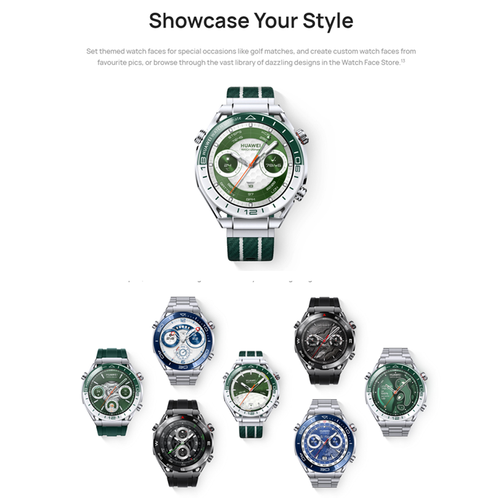 Huawei Watch Ultimate HNBR/ Titanium Strap | Liquid Metal Material | Pro-level Sports | Bluetooth Calling