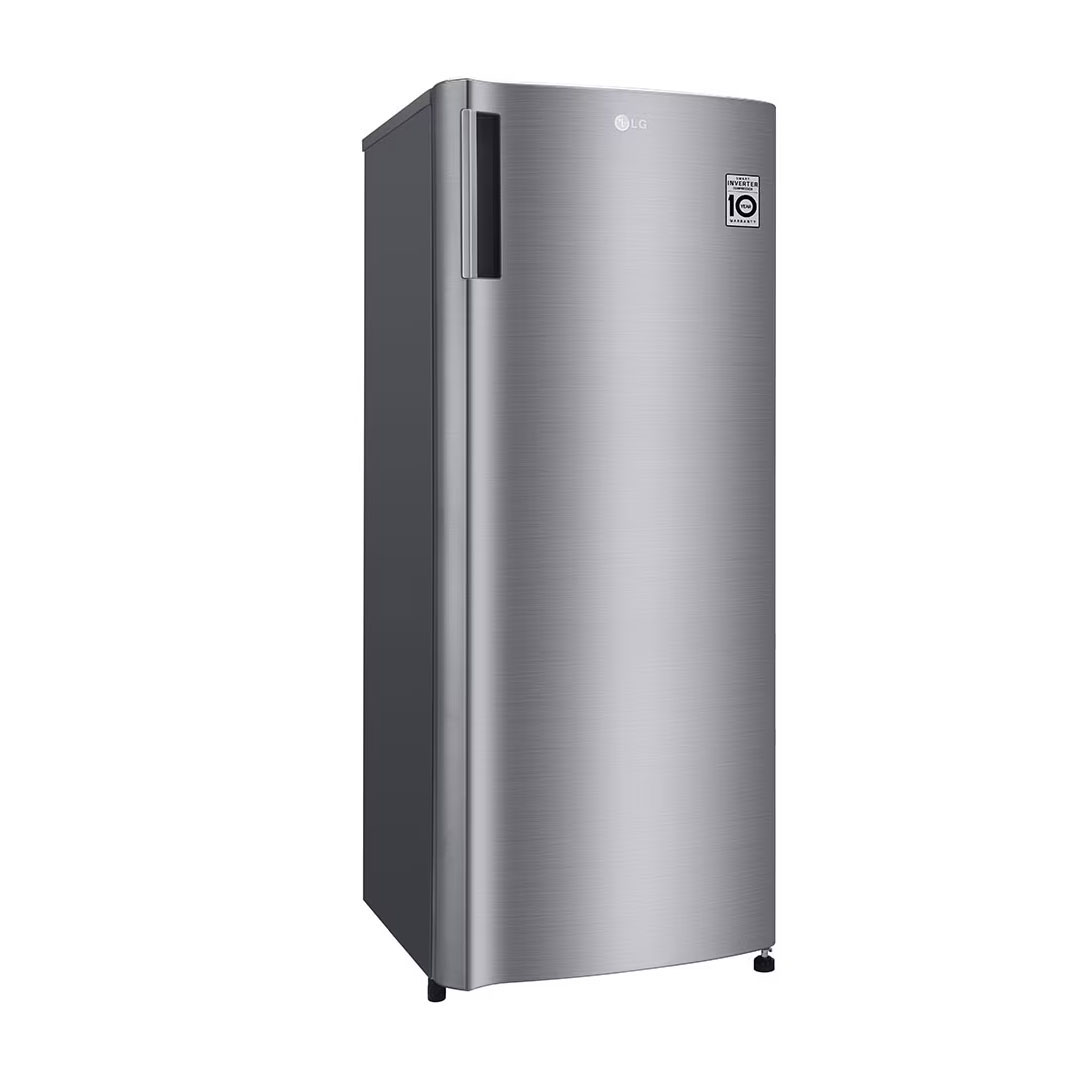 LG 171L Smart Inverter Upright Freezer GN-304SHBR / GN-304SLBR | Vertical Freezer | 6 Freezer Shelves | 4 Door Baskets | Sleek Design