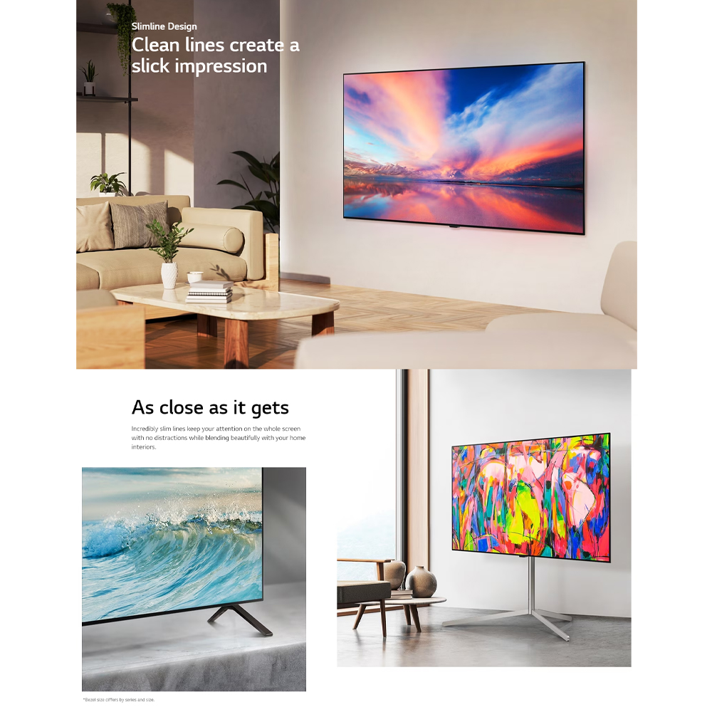 sold out       icon arrow left boldicon arrow right bold Share:  0 Product Information Section LG 55/65 inch 4K UHD Smart TV with AI B4 | α8 AI Super Upscaling 4K | FreeSync Anti-Tear | HGiG Game Mode