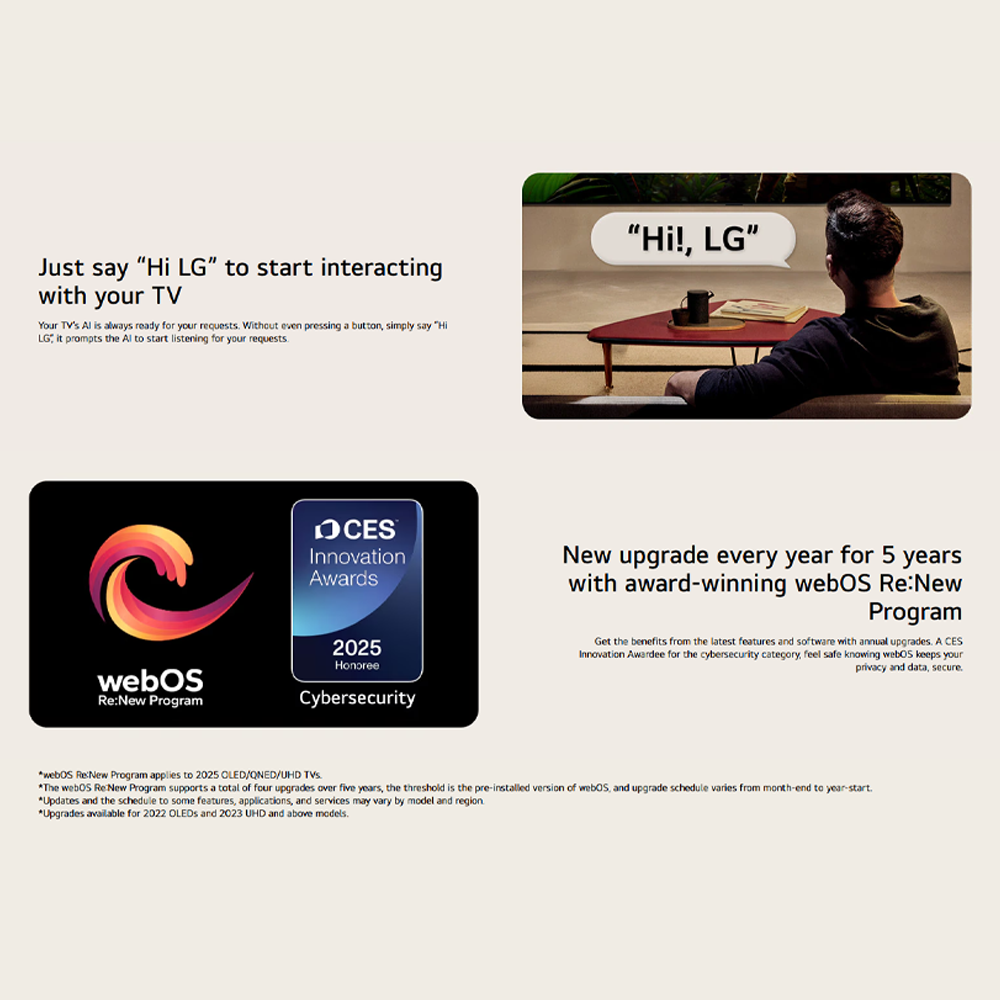 LG 48"/55"/65"/77"/83" 4K UHD OLED evo AI C5 Smart TV OLED48C5PSA|OLED55C5PSA|OLED65C5PSA|OLED77C5PSA|OLED83C5PSA | AI Processor 4K Gen8 | Dolby Vision / HDR10 / HLG