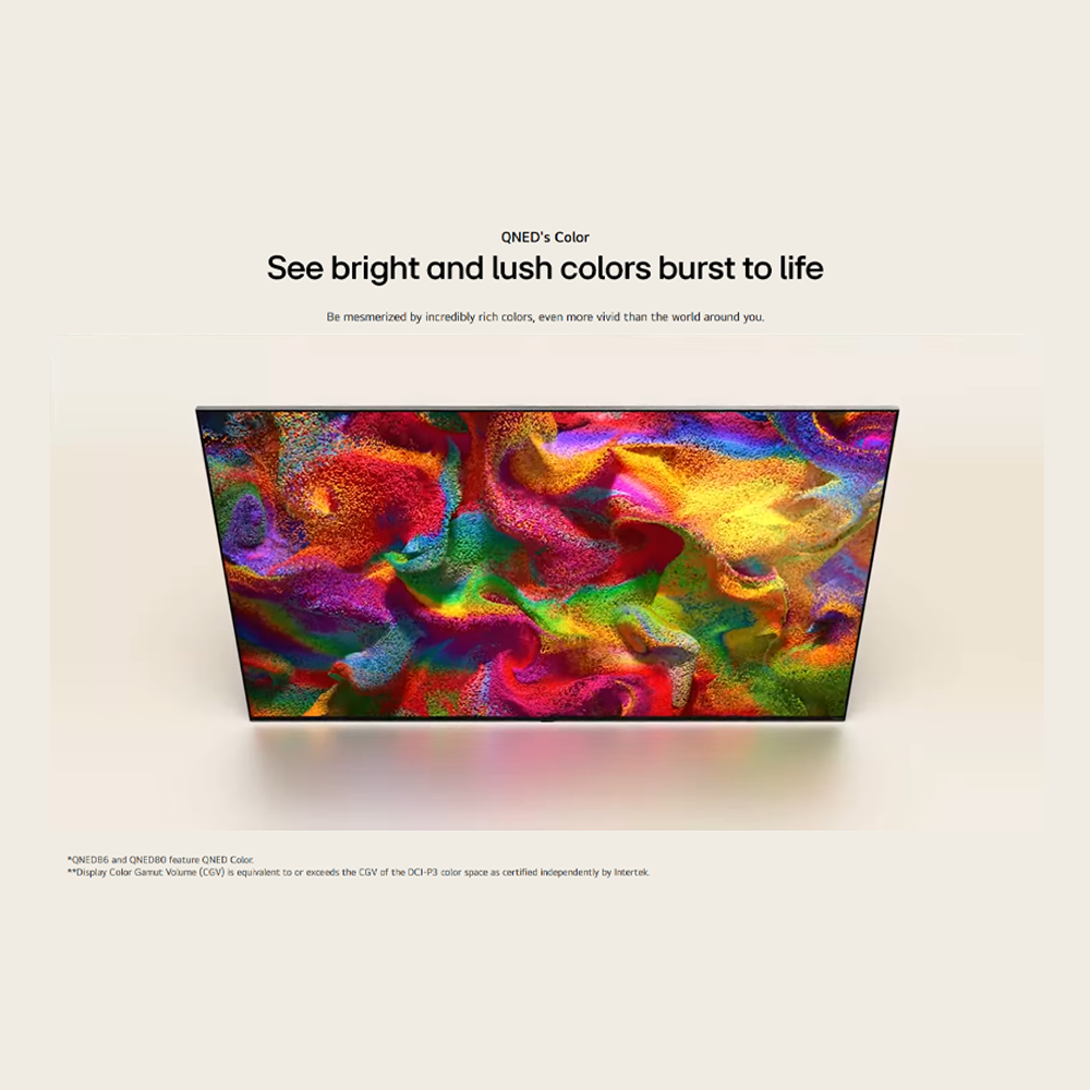 LG 55"/65"/75" QNED80 AI 4K UHD LED Smart TV QNED80TSA | 4K Upscaling | Dynamic Tone | HDR10 / HLG Mapping | AI Sound Pro