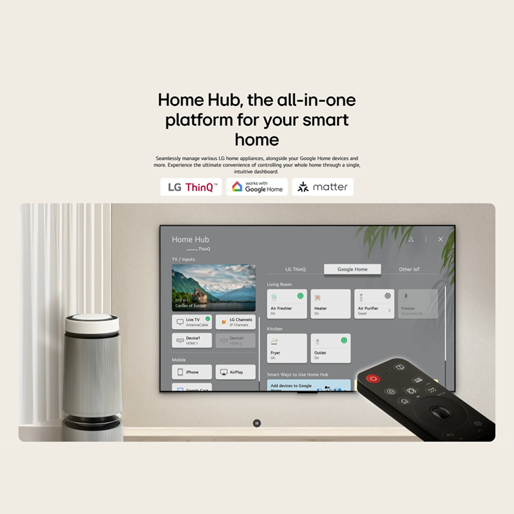 LG 55"/65"/75"/86"/100" 4K UHD QNED evo AI MiniLED Smart TV QNED86AS | Alpha 8 AI Processor Gen2 | Dynamic QNED Colour | Dolby Vision / HDR10 / HLG