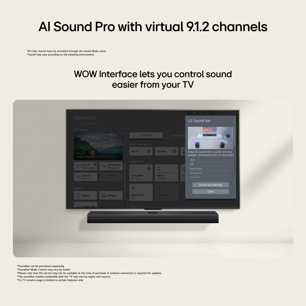 LG 43"/ 50"/ 55"/65" 4K UHD AI TV UA73 Smart TV 43UA7350PSB|50UA7350PSB|55UA7350PSB|65UA7350PSB | AI Magic Remote | AI Processor Gen8 |  HDR10 Pro
