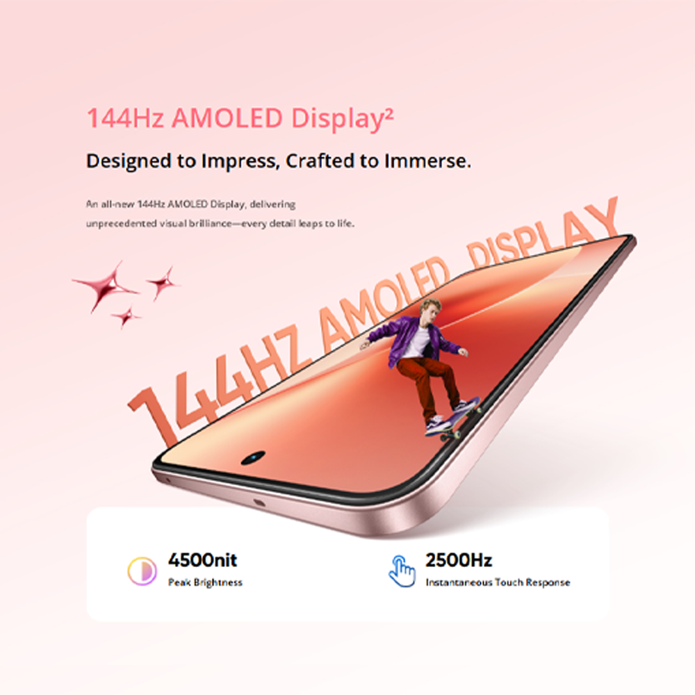 realme 15 5G 12GB+256GB | 50MP Camera | 6.8 inches, OLED | 7000mAh | Mediatek Dimensity 7300+ (4 nm) | Android 15, Realme UI 6.0