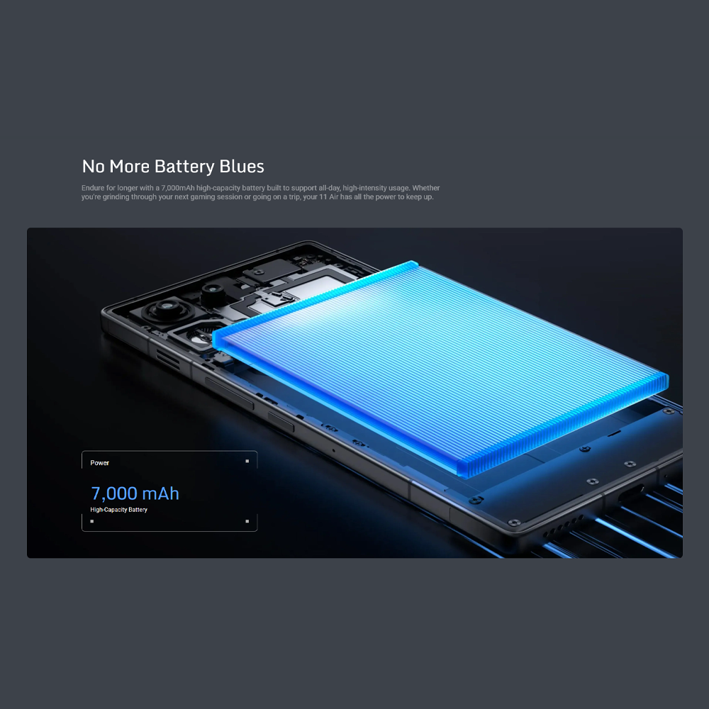 REDMAGIC 11 Air 12GB+256GB / 16GB+512GB |  Snapdragon 8 Elite | 7,000mAh | 144Hz full-screen display and ultra-responsive 520Hz shoulder triggers
