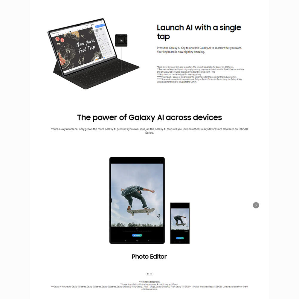 SAMSUNG Galaxy Tab S10+ 5G | Dynamic AMOLED 2X | Mediatek Dimensity 9300+ | 10090 mAh Battery