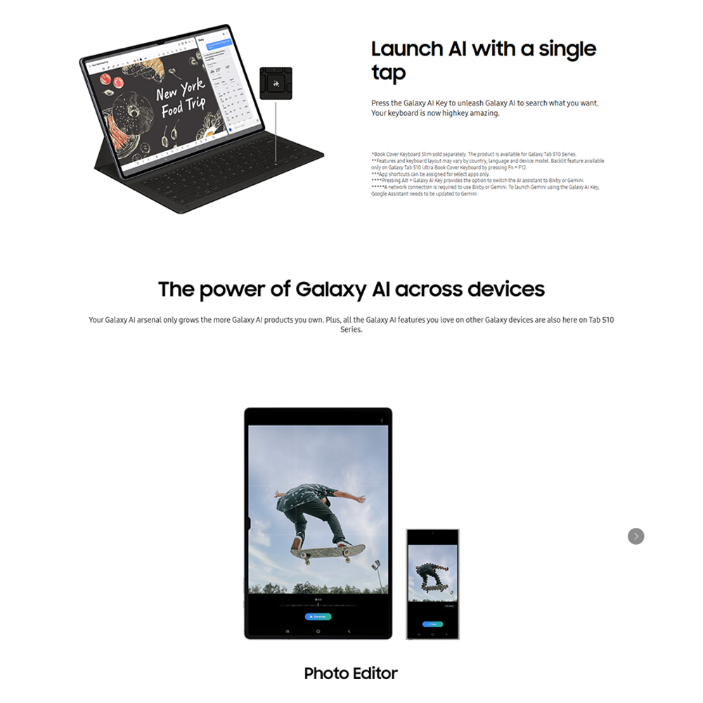 SAMSUNG Galaxy Tab S10 Ultra | 11200mAh Battery | Mediatek Dimensity 9300+ | Dynamic AMOLED 2X