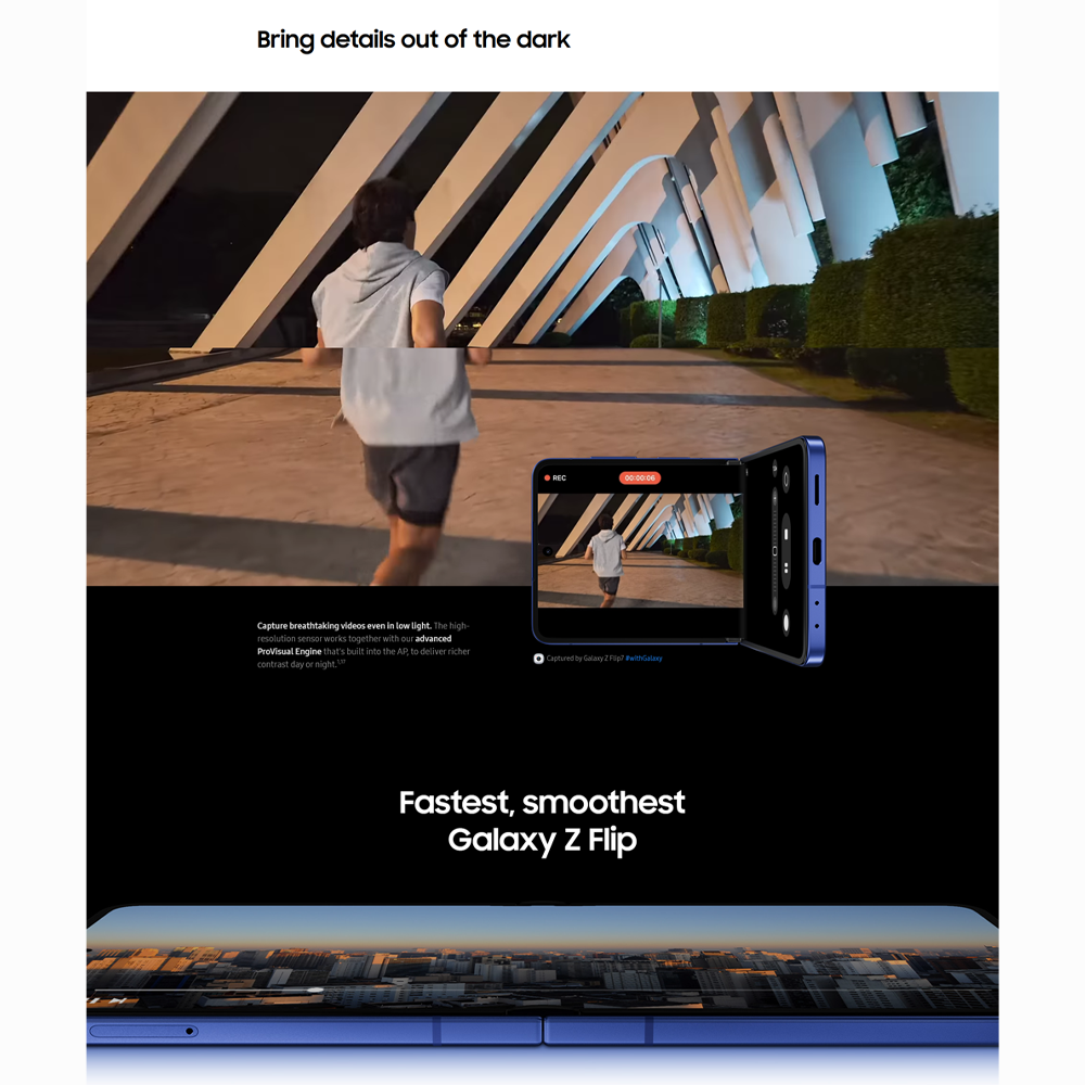 SAMSUNG Galaxy Z Flip7 | Our Largest FlexWindow | 50 MP Selfie Camera | Galaxy AI