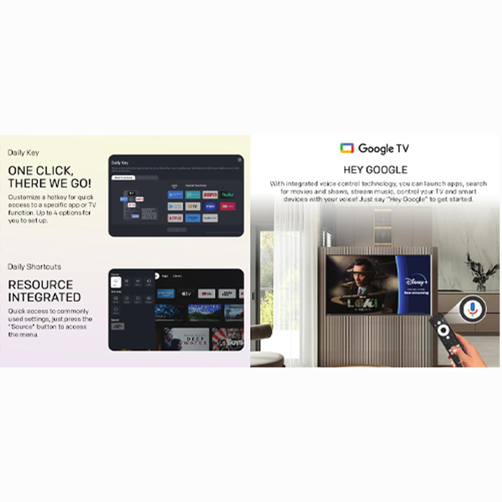 SKYWORTH 50" / 55" / 65" 4K UHD Eye Care Series Google TV SUE7950 | S AI Engine | HDR 10/HLG | EyeCare 5.0 | Find-my Remote