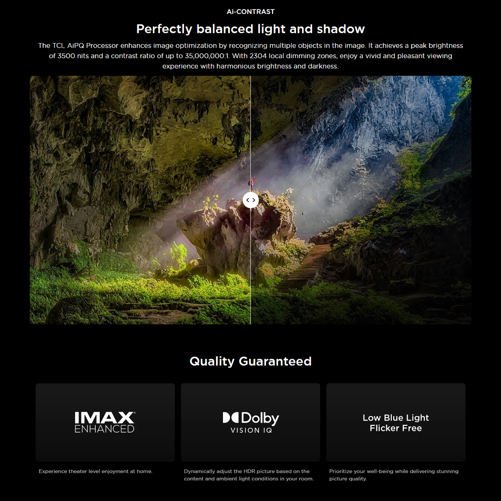 TCL 75/85/98 Premium QD-Mini LED 4K Google TV C855 | HDR 10+ | Ultra Slim Design | Dolby Atmos