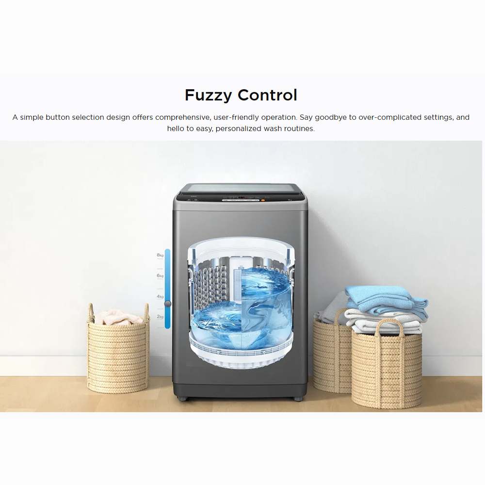 TCL 7KG/11KG Top Load Washing Machine TWA70-A101M-09/ TWA110-F307GM-09 | Fuzzy Control | Magic Filter | Drum Clean | TCL Honeycomb Drum |  Child Lock | 24 Hours Delay | Memory Backup
