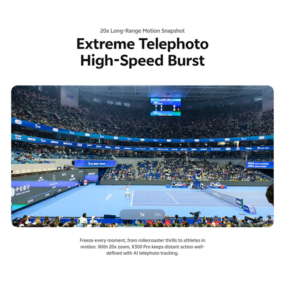 vivo X300 Pro 5G | 200MP ZEISS APO Telephoto Camera | 6510mAh BlueVolt Battery | Dimensity 9500 | 90W FlashCharge | IP68&69 Dust & Water Resistance