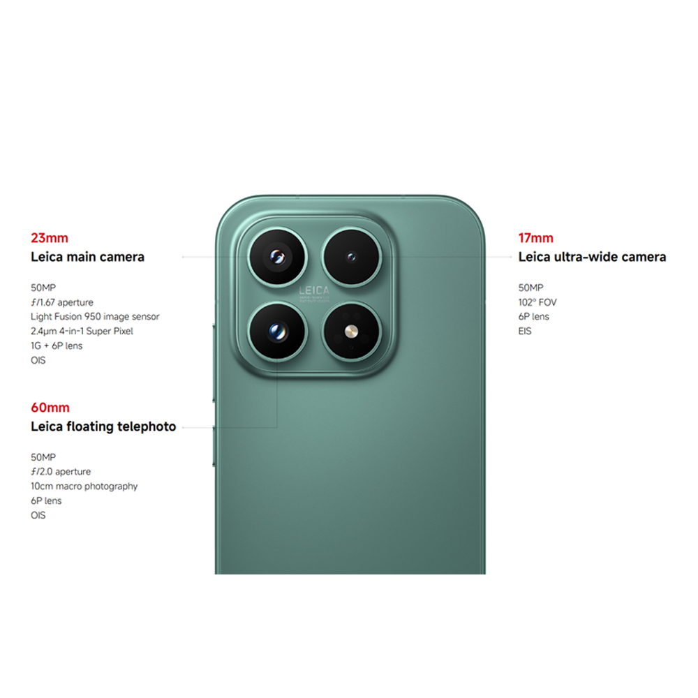 Xiaomi 17 12GB+512GB/12GB+256GB | 6.3", LTPO AMOLED | 50MP Rear Camera | Qualcomm SM8850-AC Snapdragon 8 Elite Gen 5 (3 nm) | Li-Po 6330mAh