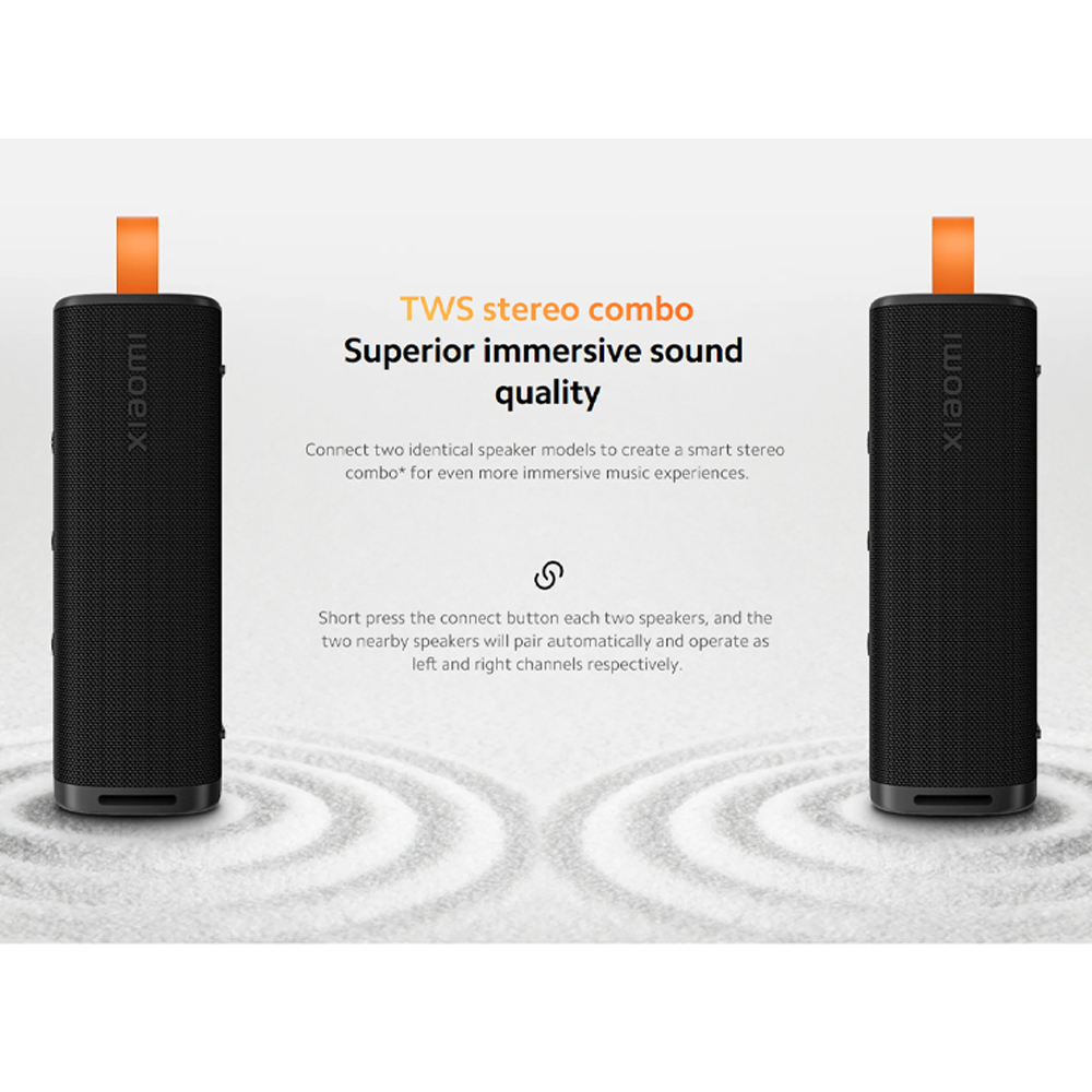 Xiaomi Sound Outdoor MDZ-38-DB | True wireless stereo sound | Powerful 30W output | Up to 12 hours long-lasting battery