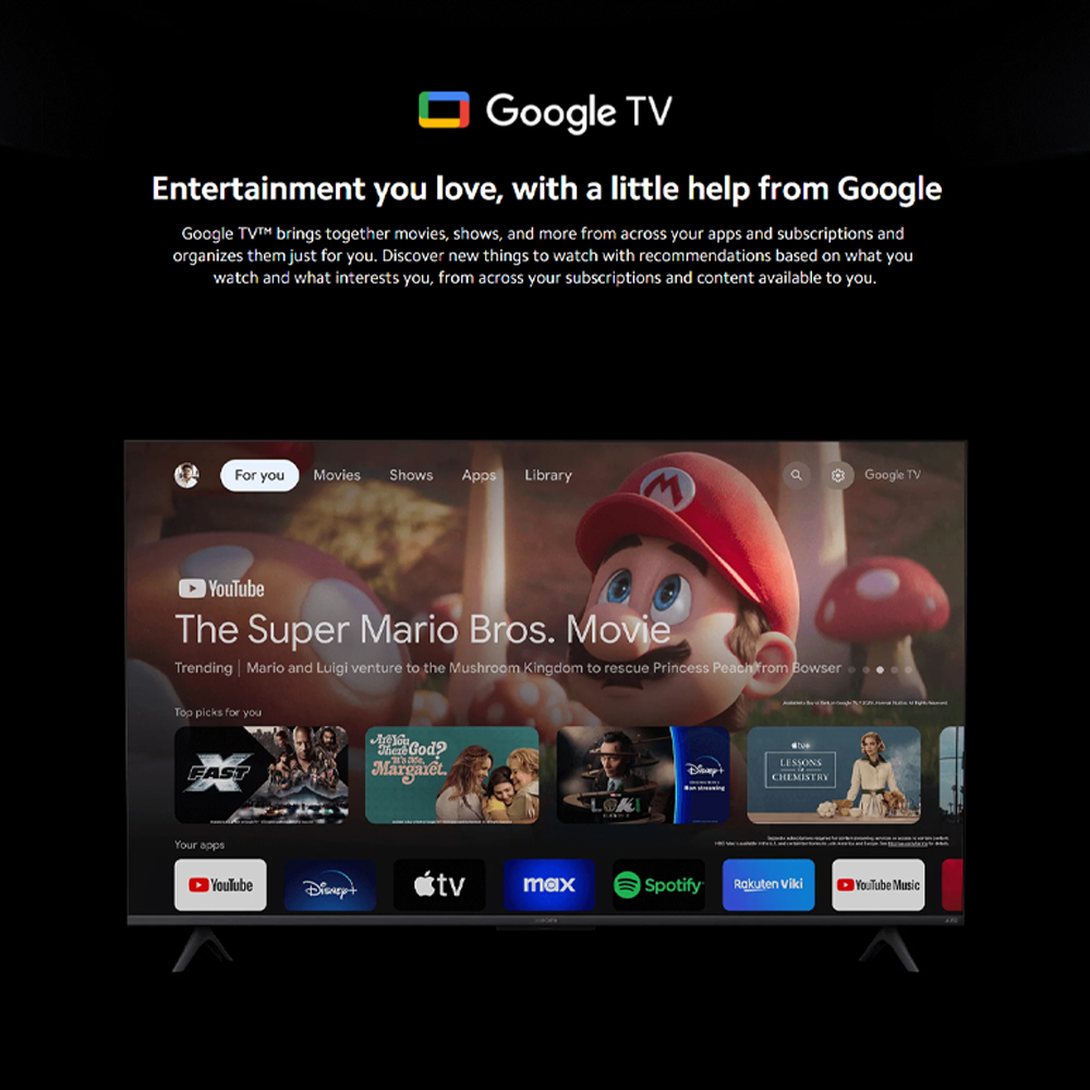 Xiaomi 43" 55" inch 4K UHD Google TV TV A Pro 43 2025 / A Pro 55 2025 | Bright 4K QLED | Google TV | 360° Bluetooth