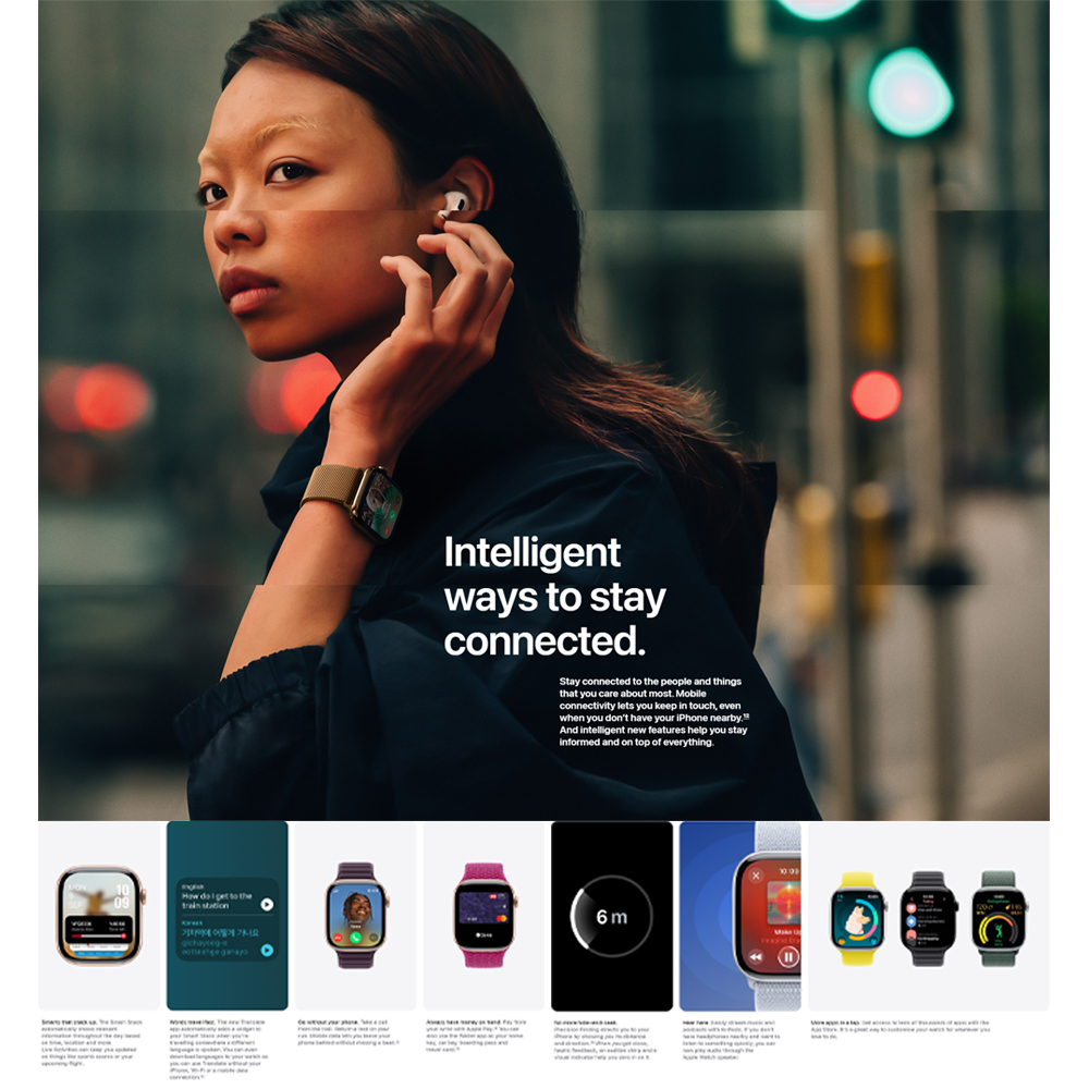 Apple Watch Series 10 Natural Titanium / Silver Aluminium GPS/ GPS + Cellular | LTPO3 OLED Always-On Retina display | Temperature sensing