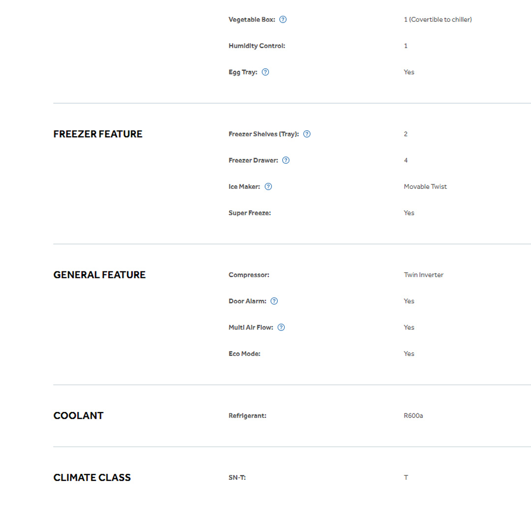 HAIER 510L 4 Doors Twin Inverter Refrigerator HRF-510GB/HRF-510MG | Immersive Touch Screen | Big Flexible Box | 360° Precise Cooling | LED Lighting | Save Energy | Eco Friendly Refrigerant | Refrigerators with 2 Year Warranty