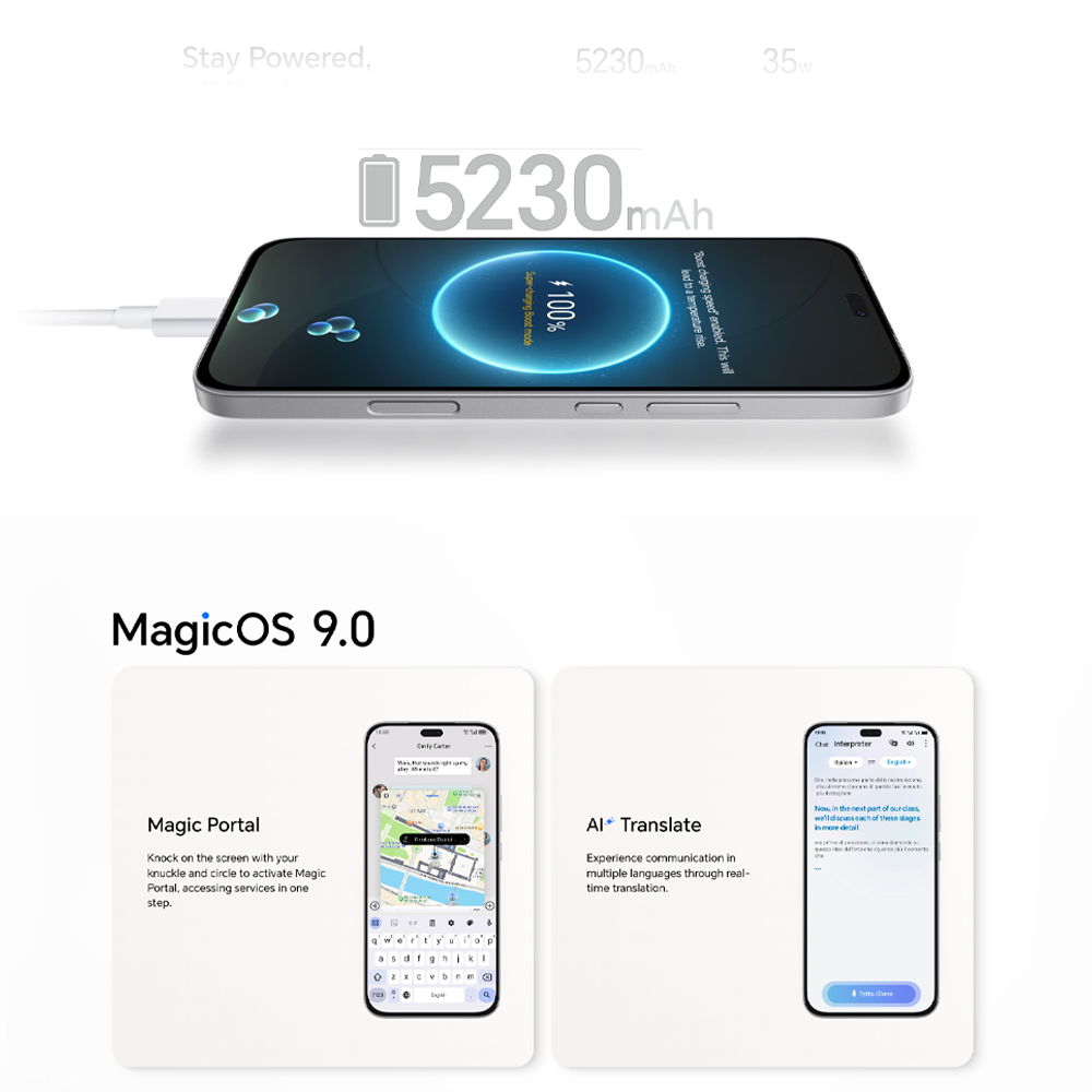 HONOR 400 Lite 12GB+256GB | AI Camera Button | Ultra-Clear Camera | 5230mAh & 35W Long-lasting Battery