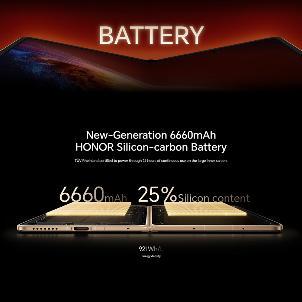 HONOR Magic V6  16GB+512GB / 16GB+1TB |Qualcomm Snapdragon® 8 Elite Gen 5 | 80W + 66W Dual SuperCharge |  IP68 & IP69