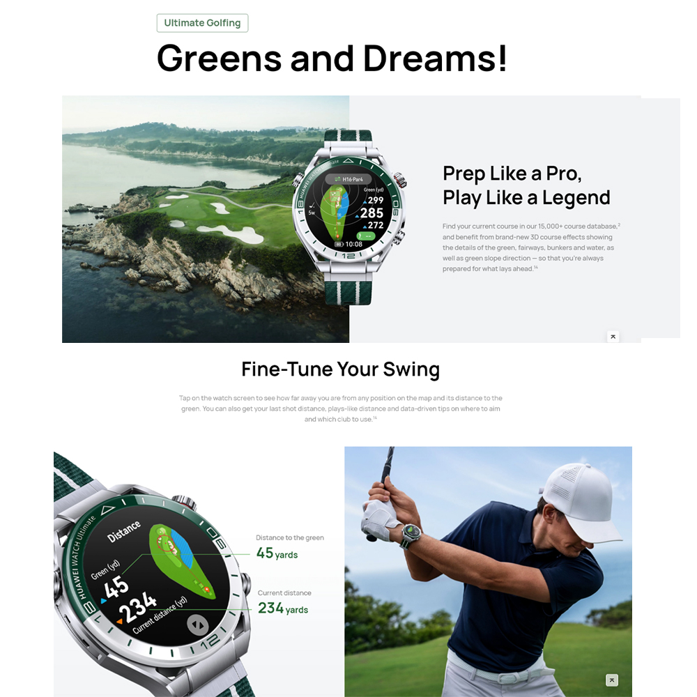 Huawei Watch Ultimate HNBR/ Titanium Strap | Liquid Metal Material | Pro-level Sports | Bluetooth Calling