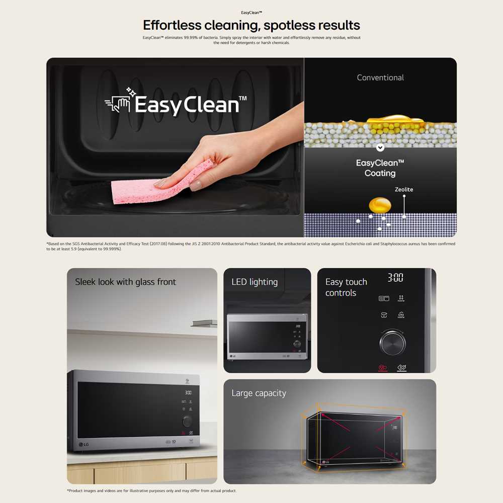 LG 42L NeoChef Smart Inverter Grill Microwave Oven MH8265CPW | Smart Inverter | Fast Cooking | Stable Working