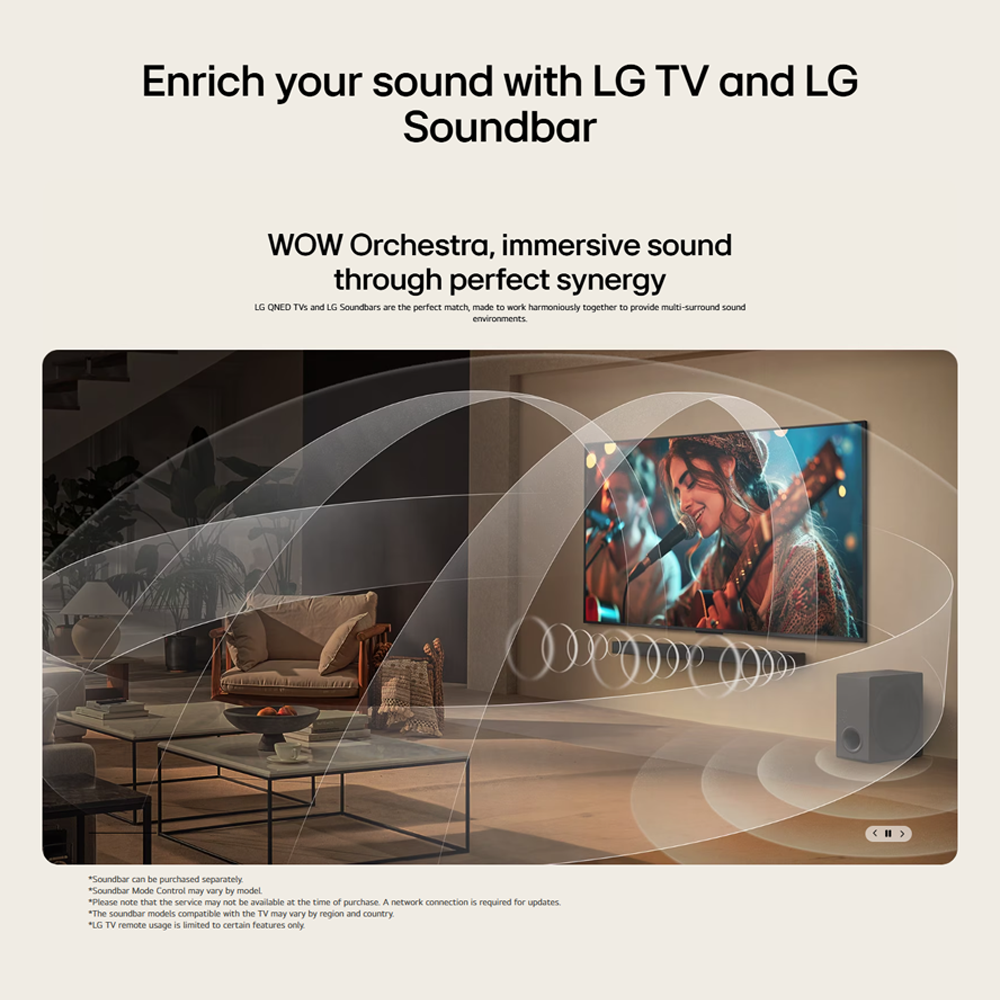 LG 55" / 65"/ 75" / 86" 4K UHD QNED AI QNED70 Smart TV |