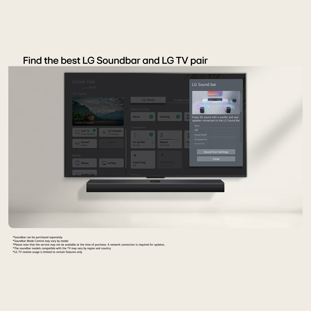 LG 43"/ 50"/ 55"/65" 4K UHD AI TV UA73 Smart TV 43UA7350PSB|50UA7350PSB|55UA7350PSB|65UA7350PSB | AI Magic Remote | AI Processor Gen8 |  HDR10 Pro