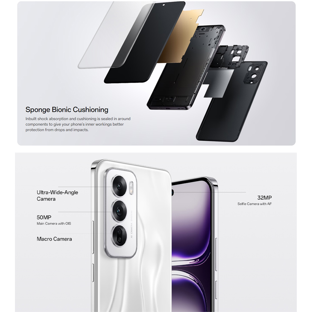OPPO Reno12 5G 12GB+512GB | Unprecedented Reno Design | Reno's Best Battery Life Ever | AI Expert Potrait | 1  Year General Warranty