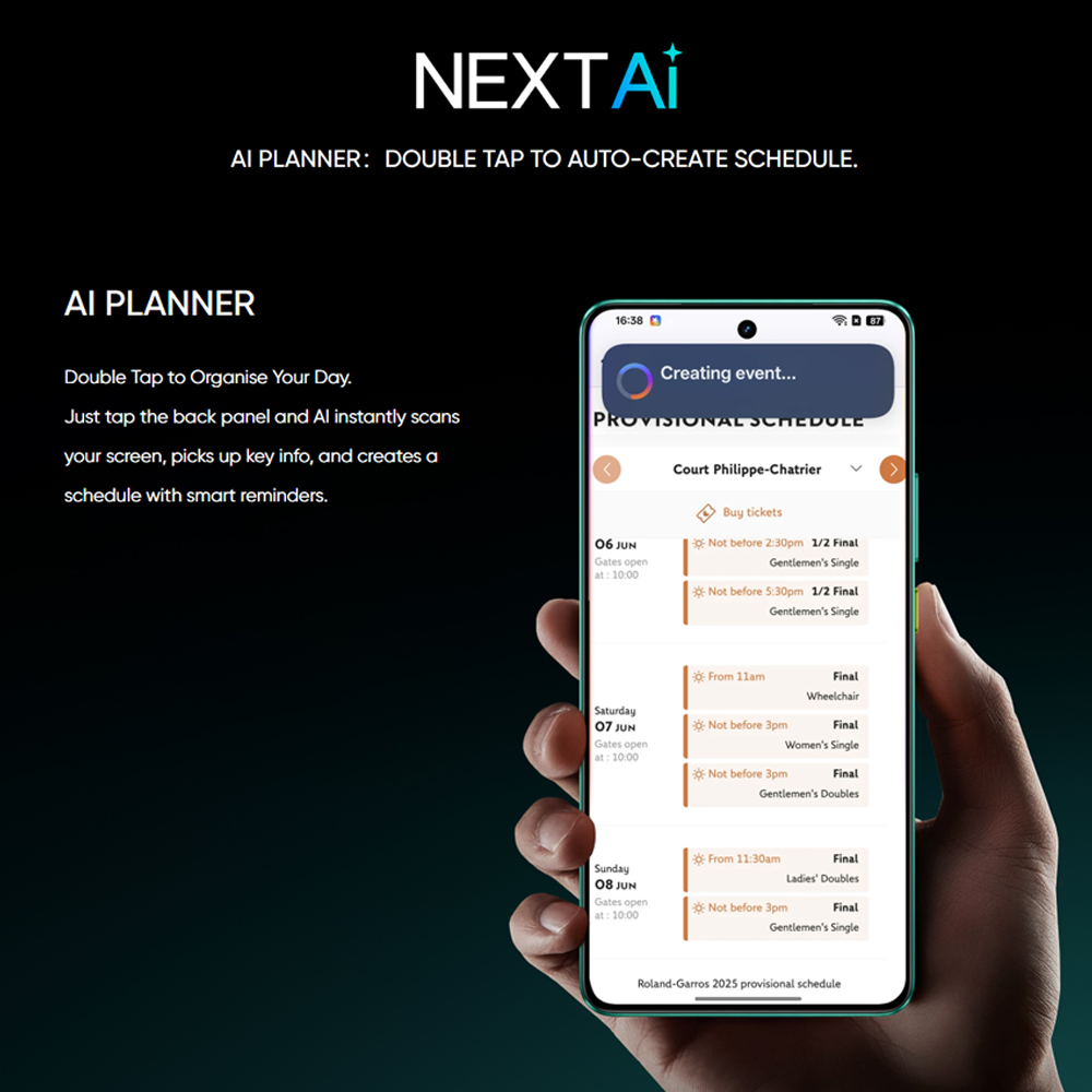 realme GT 7 Dream Edition 16GB+512GB | 6.78 inches, LTPO AMOLED | 50MP Main Camera | Mediatek Dimensity 9400e (4 nm) | Android 15, Realme UI 6.0 | Li-Po 7000mAh, 120W wired