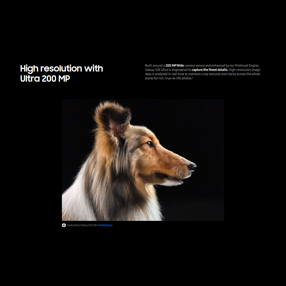 SAMSUNG Galaxy S26 Ultra 12GB+256GB/ 12GB+512GB/ 16GB+1TB | 6.9 inches | 200MP Rear Camera | Li-Ion 5000 mAh | Android 16, One UI 8.5 | Qualcomm SM8850-AC Snapdragon 8 Elite Gen 5 (3 nm)