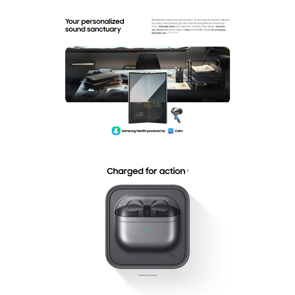 SAMSUNG Galaxy Buds3 | Dive Into The Depths Of Sound | Ultimate Hi-Fi | Adaptive EQ/ANC | Availability of Galaxy AI Features