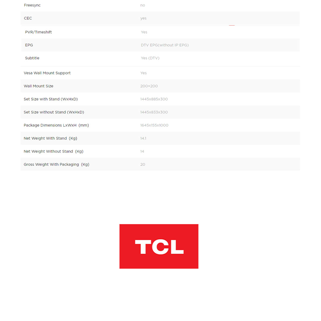 TCL 65" 4K HDR Google TV 65P637 | Dynamic Color Enhancement | AIPQ 2.0 | DTV EPG(without IP EPG) | Smart TV with 2 Year Warranty