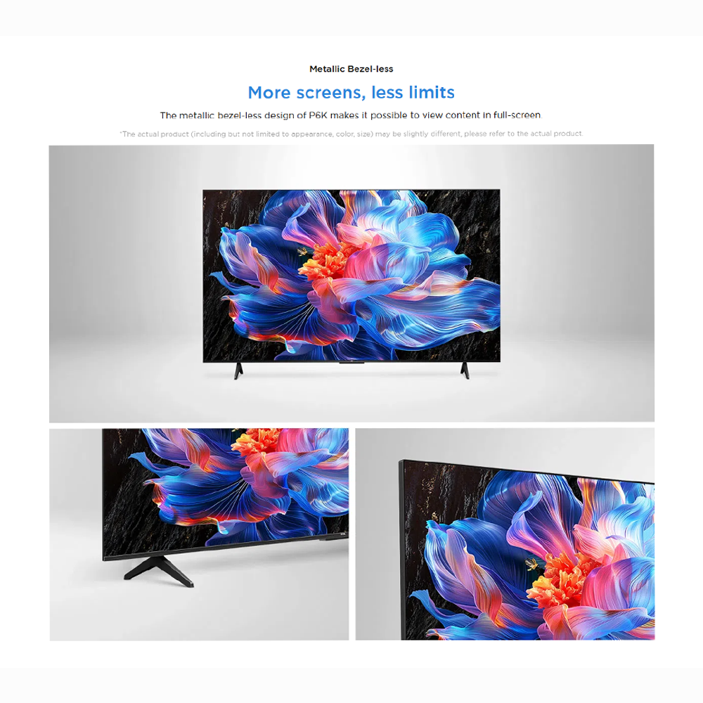 [2025 New Model] TCL 55"/65"/75" 4K HDR Google TV | P61K Series | Dolby Audio | AiPQ Processor | MEMC | HVA Panel